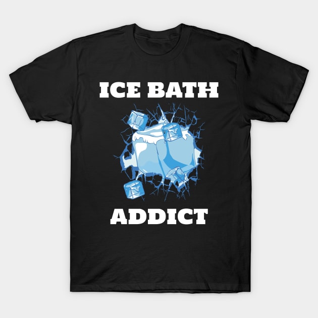 Addicted to Ice Swimming T-Shirt by SNZLER